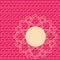 Pink oriental henna pattern card