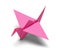 Pink Origami Bird