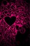 Pink ornamental heart