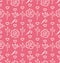 Pink Ornate Seamless Wallpaper for Valentines Day