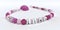 A pink pacifier chain for girls with name Lina