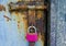 Pink padlock