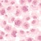 Pink pallet roses seamless pattern illustration
