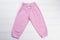 Pink pants with white drawstring