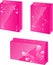 Pink paper packets with glamour design