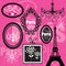 Pink Paris design illustration