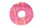 Pink party ring biscuit