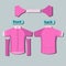 Pink pattern cycling jerseys template