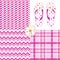 Pink Pattern Pack Chevron Daisy Flip Flops Dots