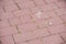 Pink paving tiles texture or background