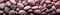 Pink Pebbles Stone Background Panoramic Banner. Generative AI