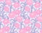 Pink peonies pattern