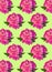 Pink peony flowers regular vertical pattern on color background for mobile phone desktop website floral design