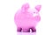 Pink piggy bank