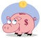 Pink piggy bank