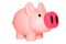 Pink piggy bank