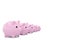 Pink piggy bank array on a white isolated background.3D illustration.