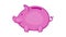 Pink piggy bank icon animation