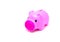 Pink piggy bank pink Little income must know how to save money