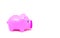 Pink piggy bank pink Little income must know how to save money