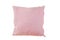 Pink pillow blow color on white