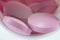 Pink pills close-up macro