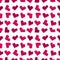 Pink pixel heart seamless background pattern