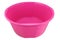 Pink plastic basin isolated