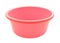 Pink plastic round bowl