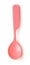 Pink plastic tableware spoon