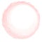 pink plush circle on white background
