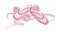Pink Pointe Shoes with Satin or Silk Ribbon Vector Illustration