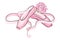 Pink Pointe Shoes with Satin or Silk Ribbon Vector Illustration