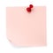 Pink post-it note