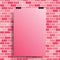A pink poster on a pink wall. EPS 10.