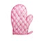 Pink potholder mitten