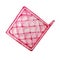 Pink potholders for hot dishes
