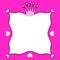 Pink Princess Frame Party Invitation Card