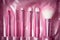 Pink professional cosmetic brush