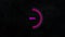 Pink Progress circle with Percent on black Textured Background. Loading circular Bar percentage. Progression