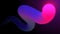 Pink purple gradient color fluid wave vector