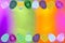 Pink purple green and gold light blur with Easter eggs background digital wallpaper