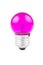 Pink Purple Incandescent round light bulb