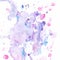Pink and Purple Inky Splatter Watercolor texture