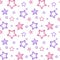 pink and purple nacre stars on a white background pattern seamless vector