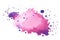 Pink purple shade watercolor splatter splash texture design