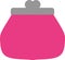 Pink purse icon
