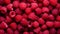 Pink raspberries, berries background. Healthy low calorie fruit razz