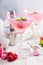 Pink raspberry martini