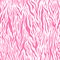 Pink realistic tiger skin on white, detailed seamless pattern